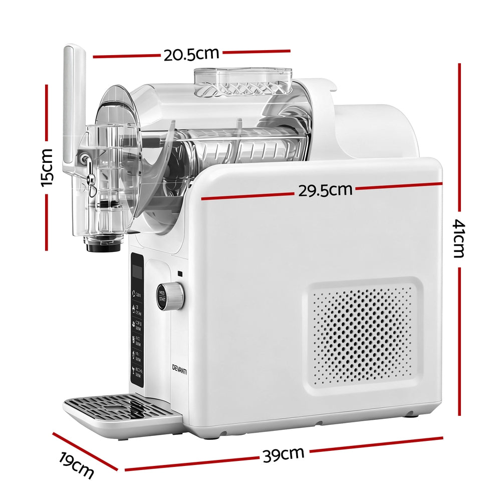 3-in-1 Slushie & Ice Cream Maker 2L - White - Homecoze