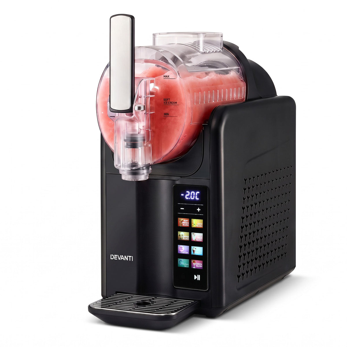 6-in-1 Slushie Machine & Ice Cream Maker 2L – Black