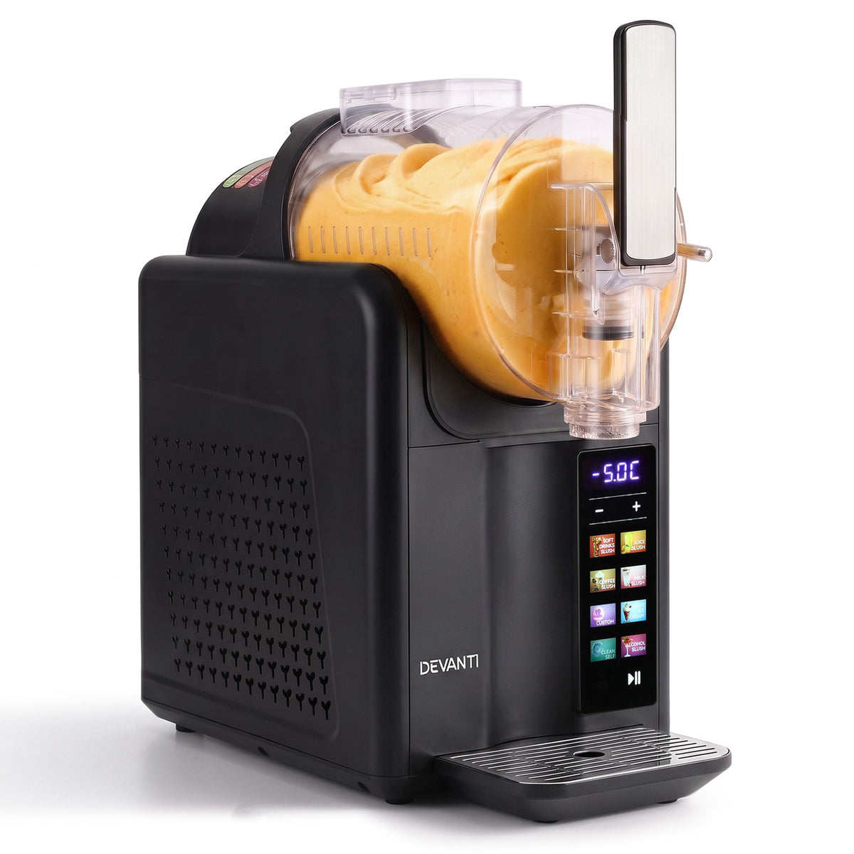 6-in-1 Slushie Machine & Ice Cream Maker 2L – Black