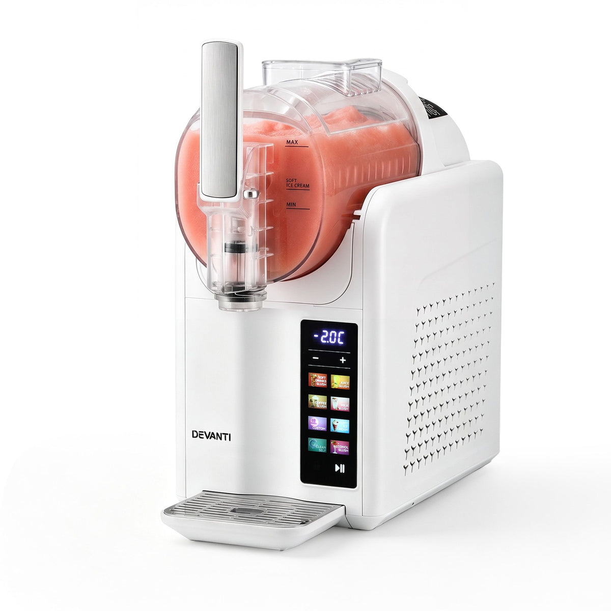 6-in-1 Slushie Machine & Ice Cream Maker 2L – White