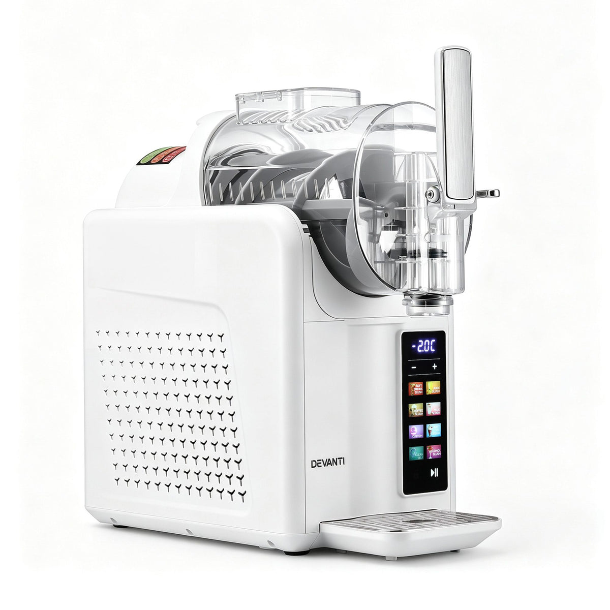 6-in-1 Slushie Machine & Ice Cream Maker 2L – White