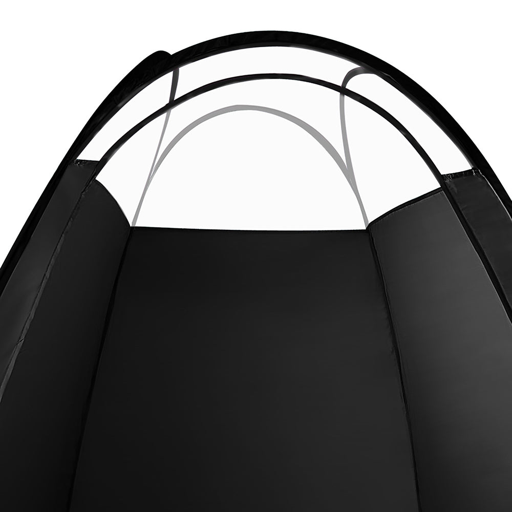Portable Pop Up Tanning Tent - Black - Homecoze