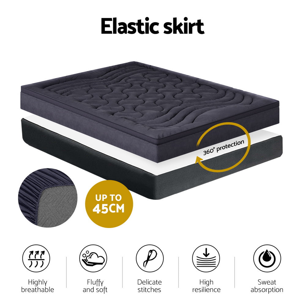 Giselle Bedding Mattress Topper Pillowtop 3-Zone Double - Homecoze