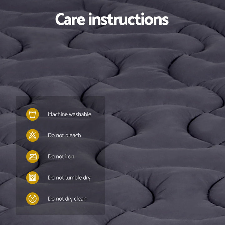 Giselle Bedding Mattress Topper Pillowtop 3-Zone King Single - Homecoze