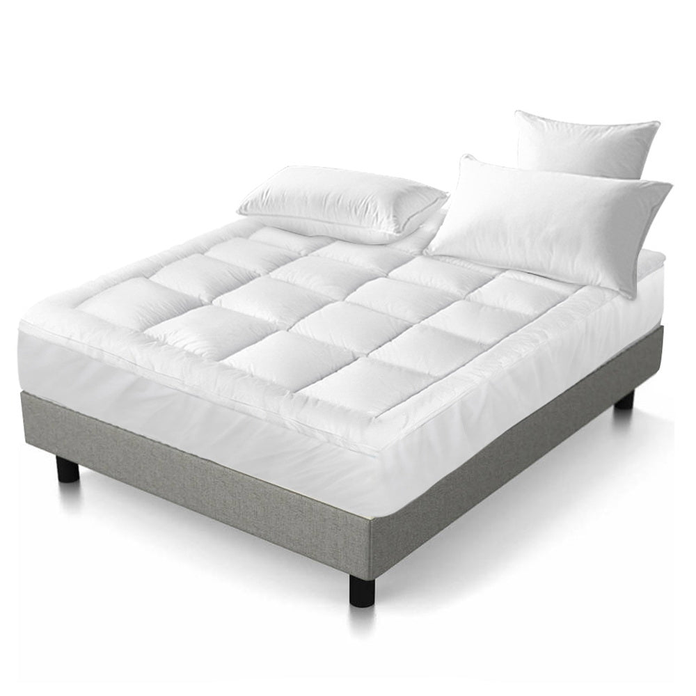 5cm Pillowtop Mattress Topper 1000GSM - Queen
