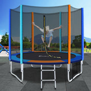 8FT Trampoline with Safety Net - Multicolour - Homecoze