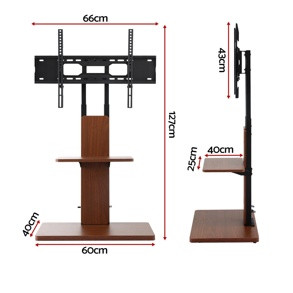 Artiss TV Stand 32-70" Wooden Tray Swivel Height Adjustable - Homecoze