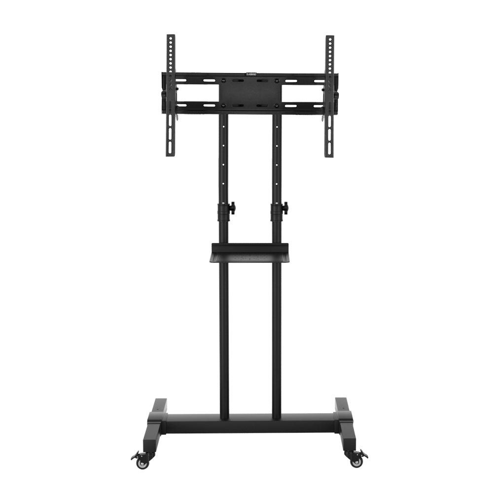 Mobile TV Stand Office Cart Steel Frame Up to 65" Screen - Homecoze