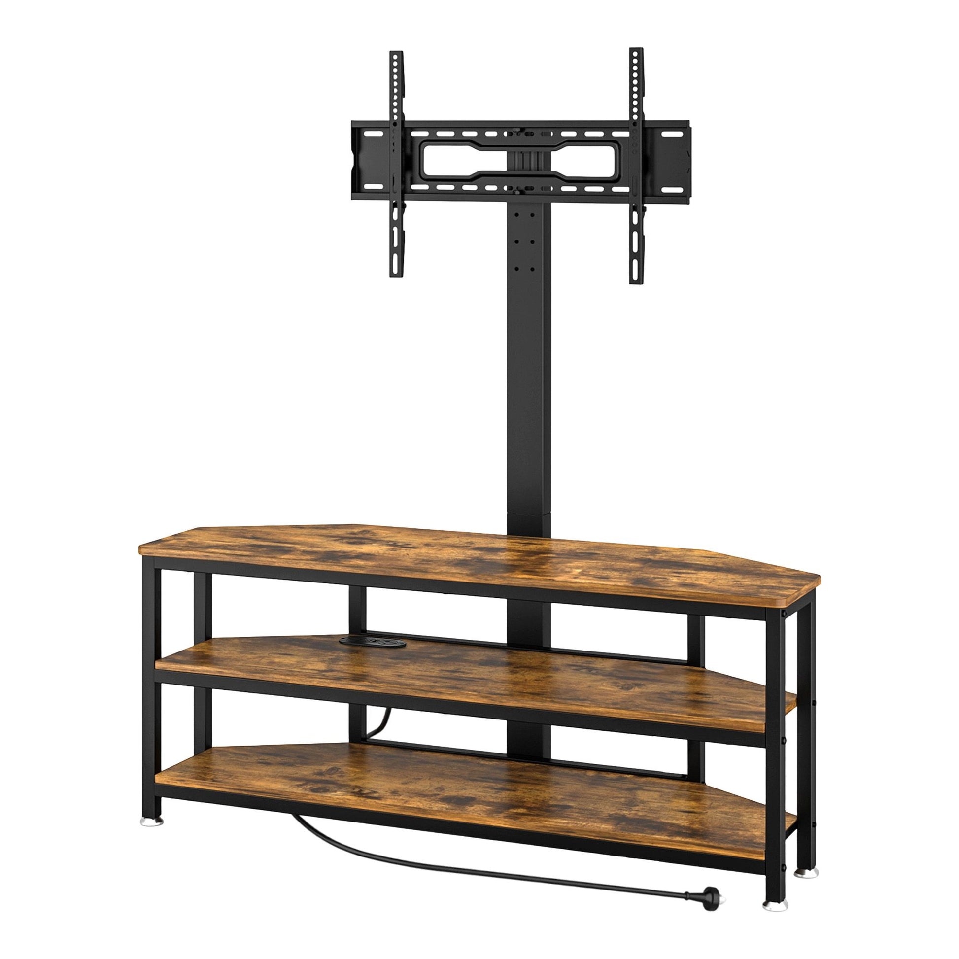 Artiss Corner TV Stand 32-70" w/ Mount LED Lights & Power Outlet Space Saving - Homecoze