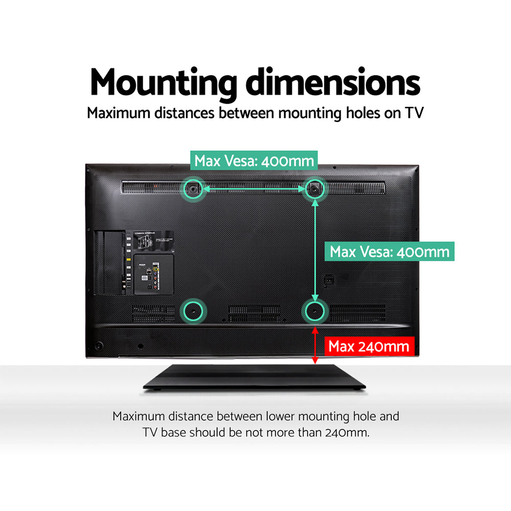 Table Top TV Swivel Mounted Stand 32" to 55" - Homecoze