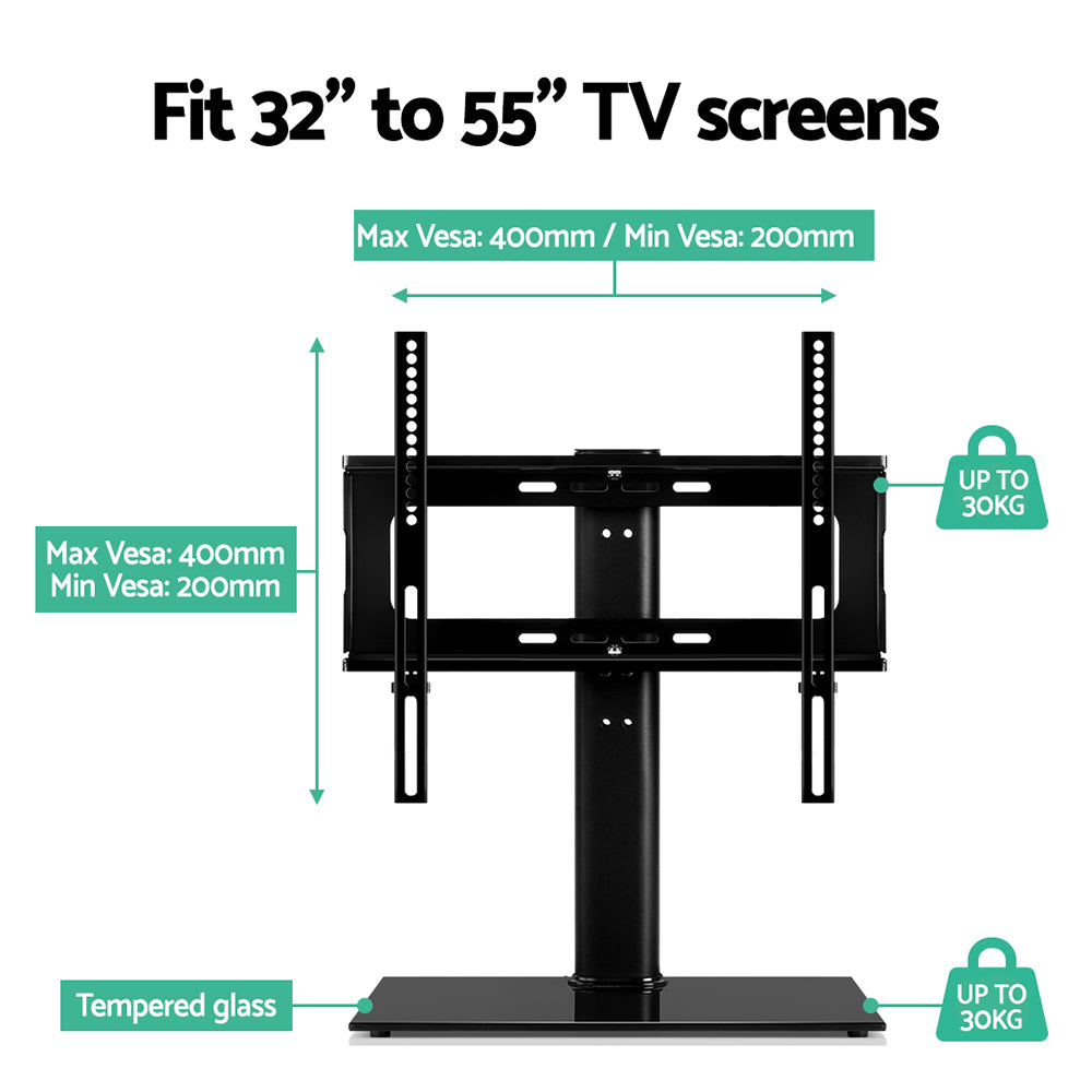 Table Top TV Swivel Mounted Stand 32" to 55" - Homecoze
