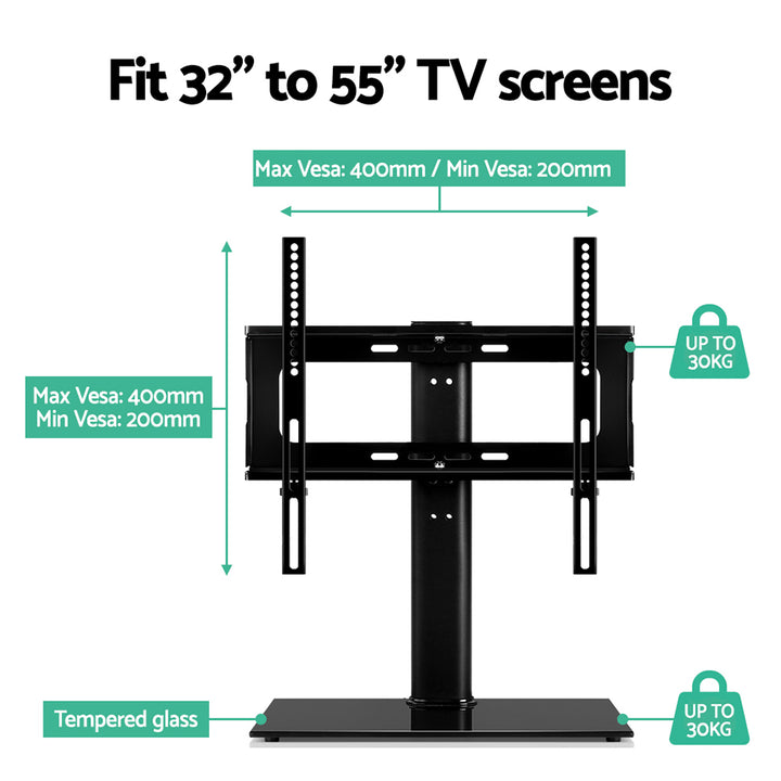 Table Top TV Swivel Mounted Stand 32" to 55" - Homecoze