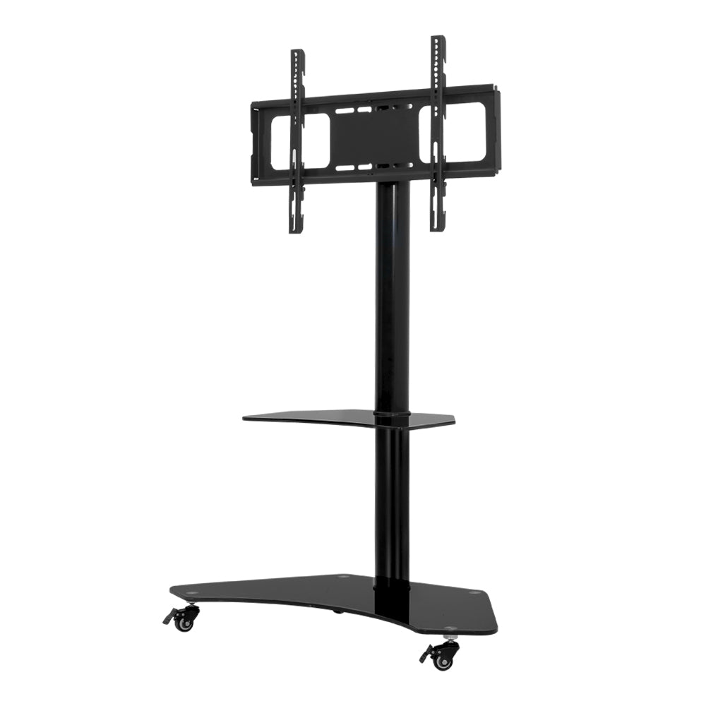 Floor TV Stand Bracket Mount Swivel Height Adjustable 32 to 70 Inch Black - Homecoze
