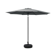 2.7m Centre Post Tilt Umbrella with Base - Charcoal - Homecoze