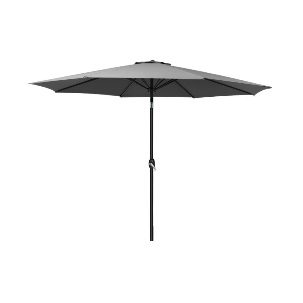 2.7m Centre Post Tilt Umbrella - Charcoal - Homecoze