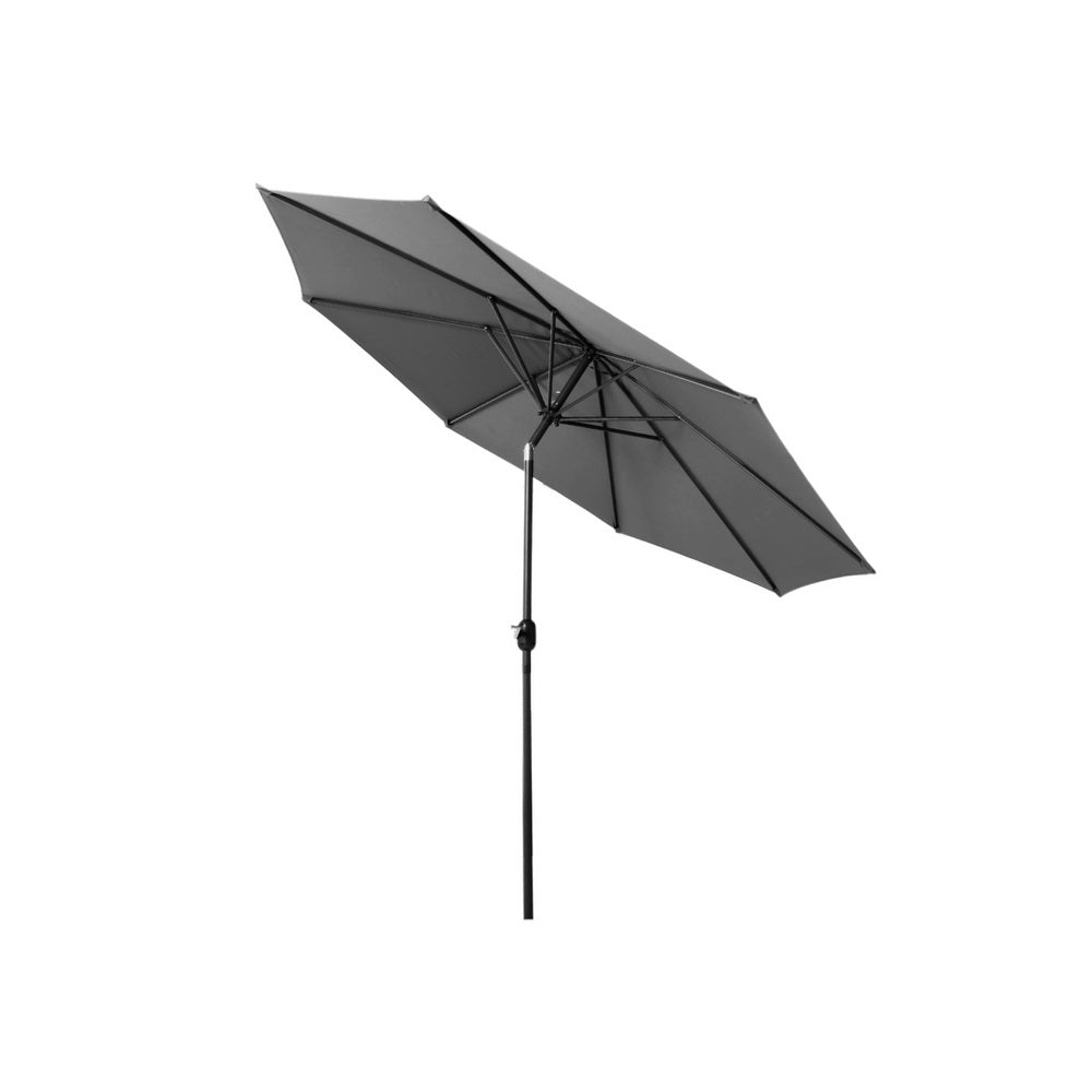 2.7m Centre Post Tilt Umbrella - Charcoal - Homecoze