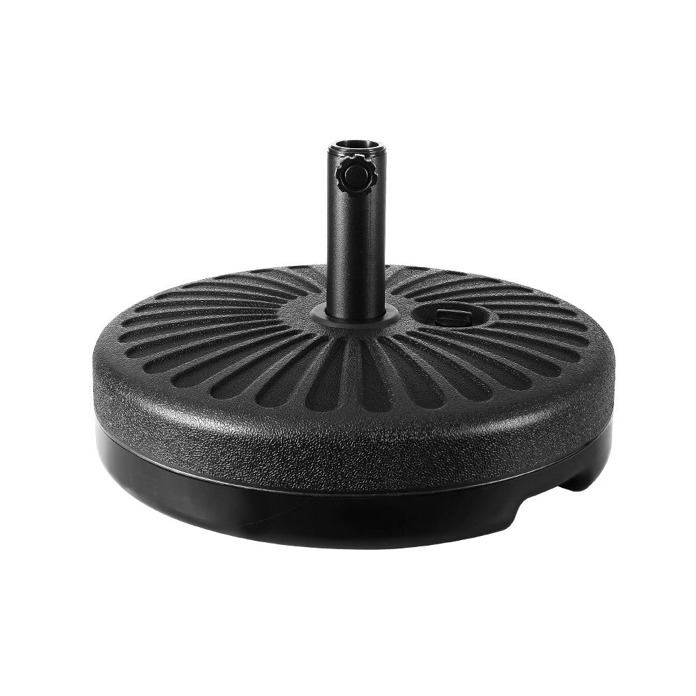 3m Centre Post Tilt Umbrella with Base - Black - Homecoze