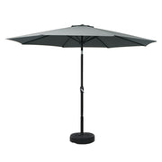 3m Centre Post Tilt Umbrella with Base - Charcoal - Homecoze