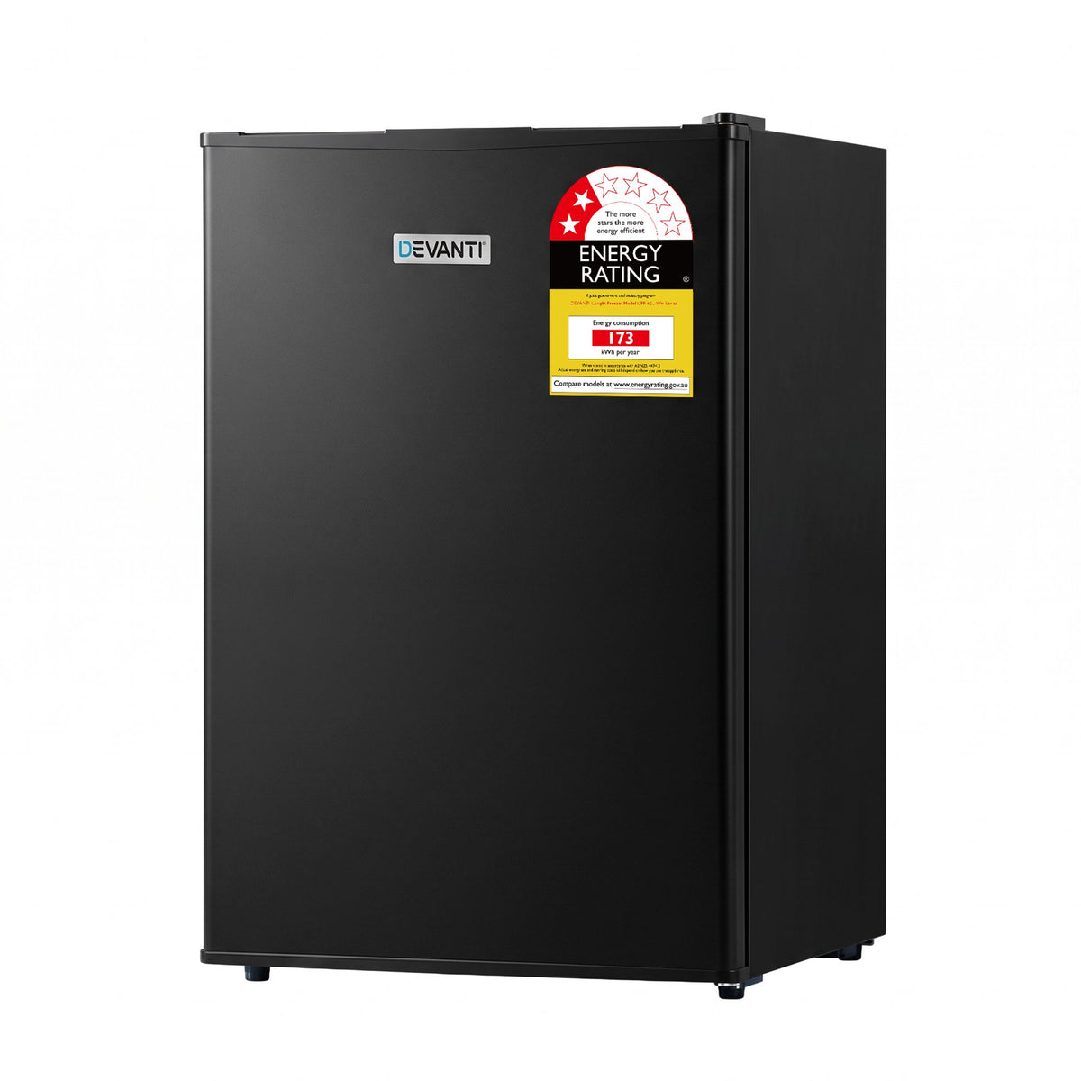 Devanti 42L Upright Freezer Fridge Black - Homecoze