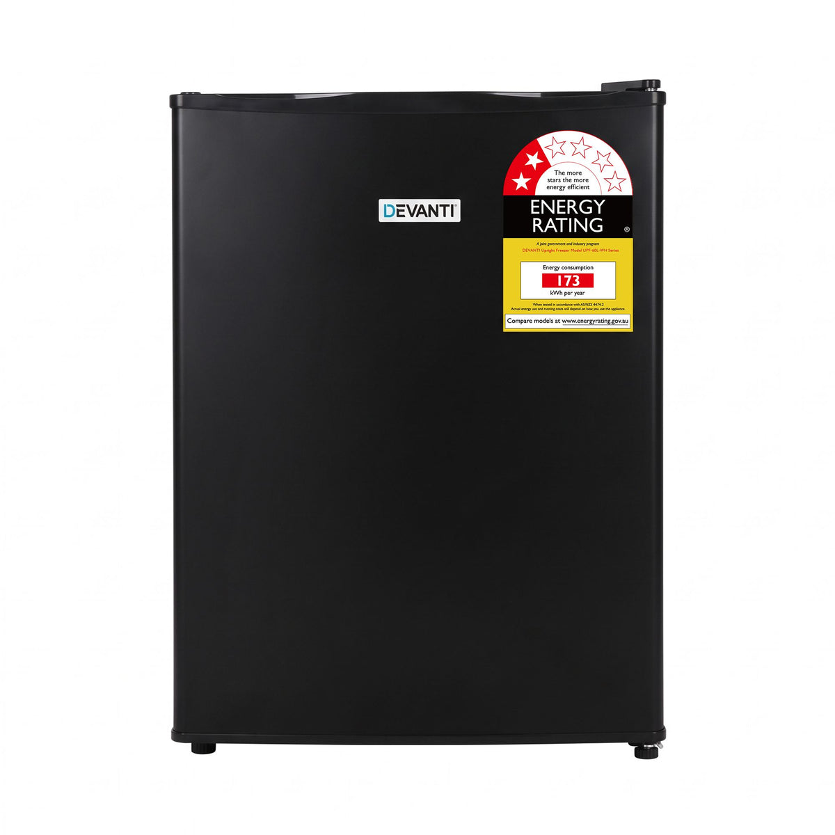 Devanti 42L Upright Freezer Fridge Black - Homecoze