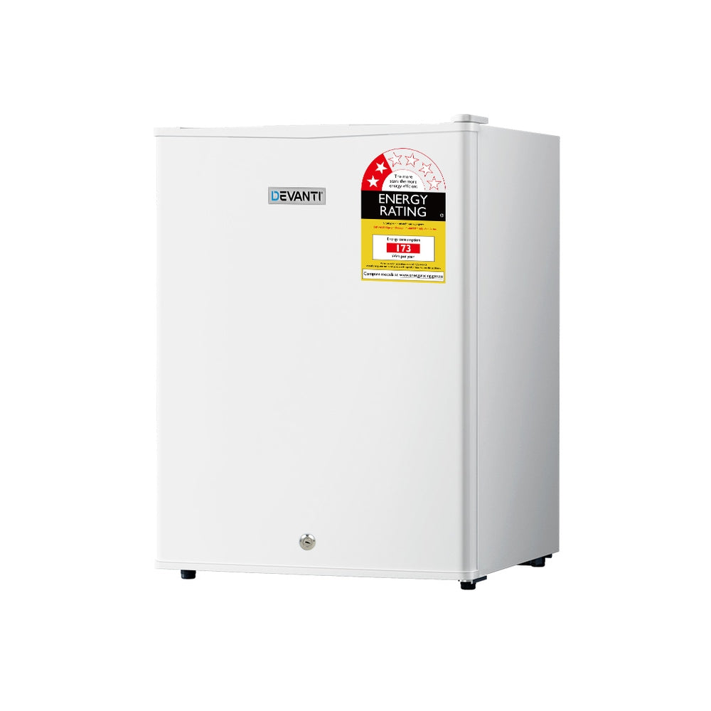 60L Small Bar Fridge Freezer - White - Homecoze