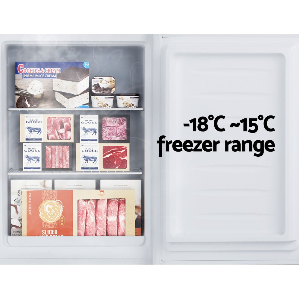 60L Small Bar Fridge Freezer - White