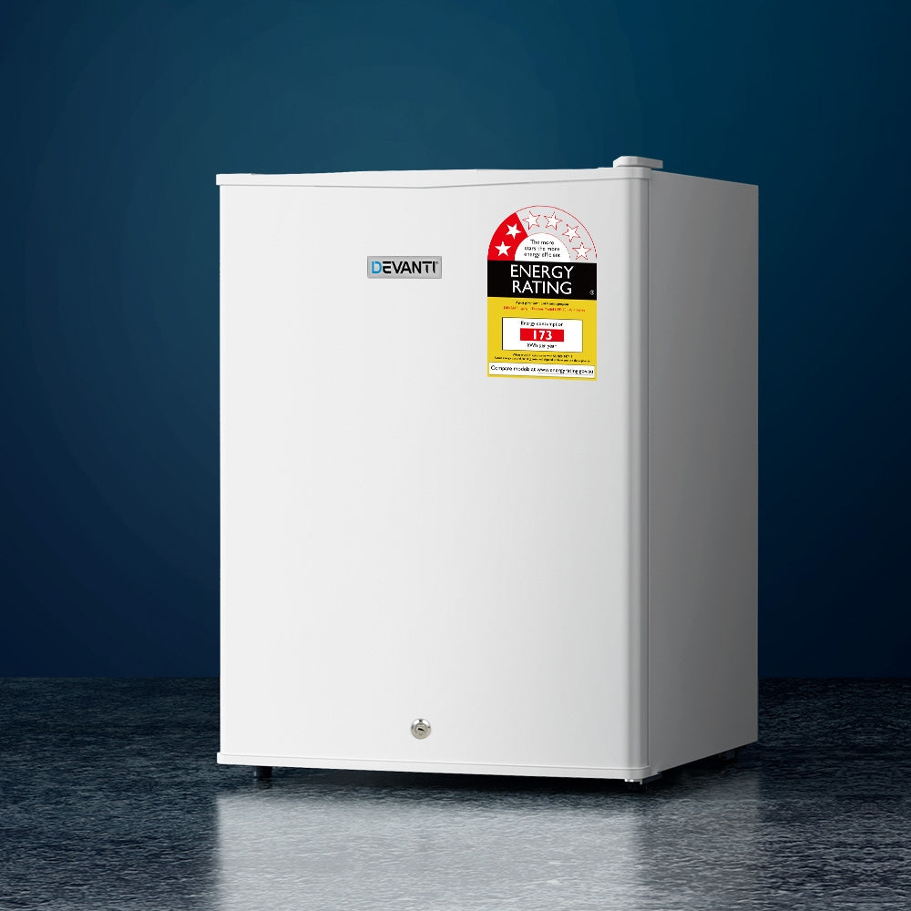 60L Small Bar Fridge Freezer - White - Homecoze
