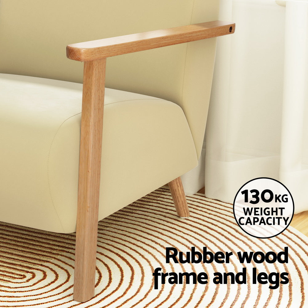 Low Set Accent Chair Velvet  Feature Armchair - Yellow - Homecoze