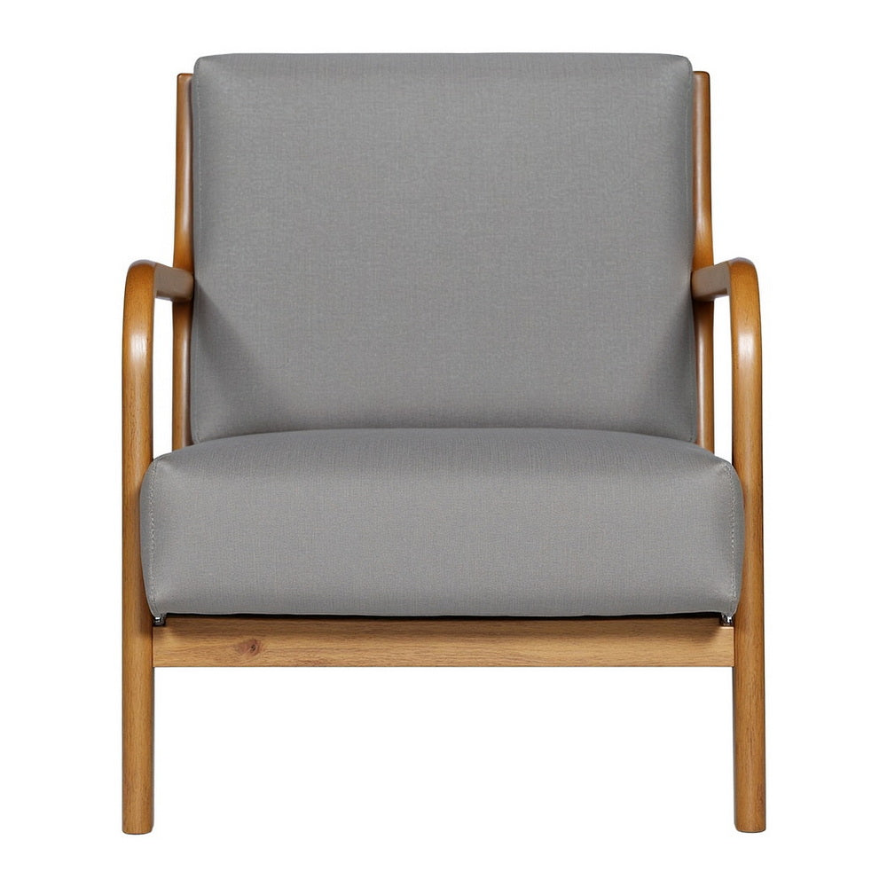 Artiss Armchair Fabric Light Grey - Homecoze