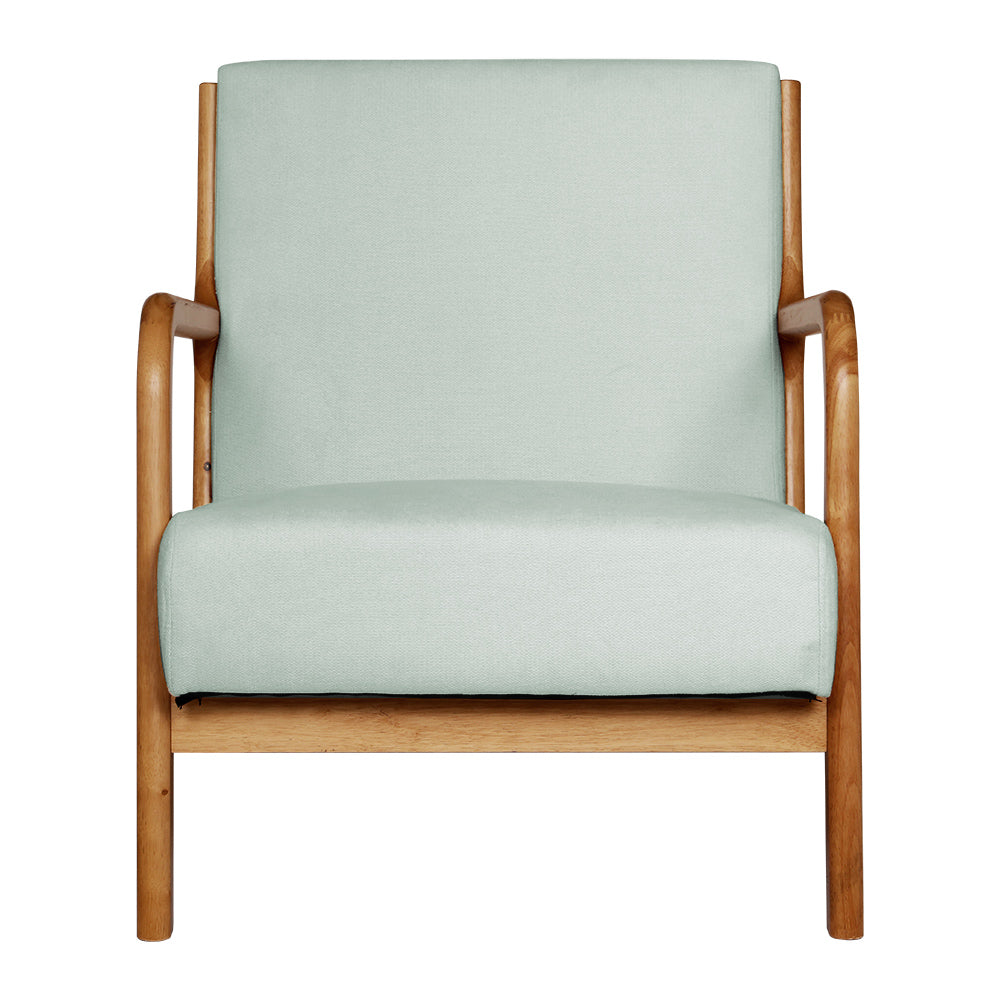 Modern Classic Coastal Inspired Accent Lounge Armchair - Grey - Homecoze