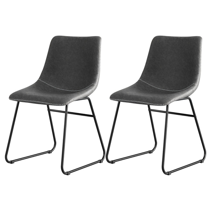 Hudson (Set of 2) Dining Chairs - Grey - Homecoze