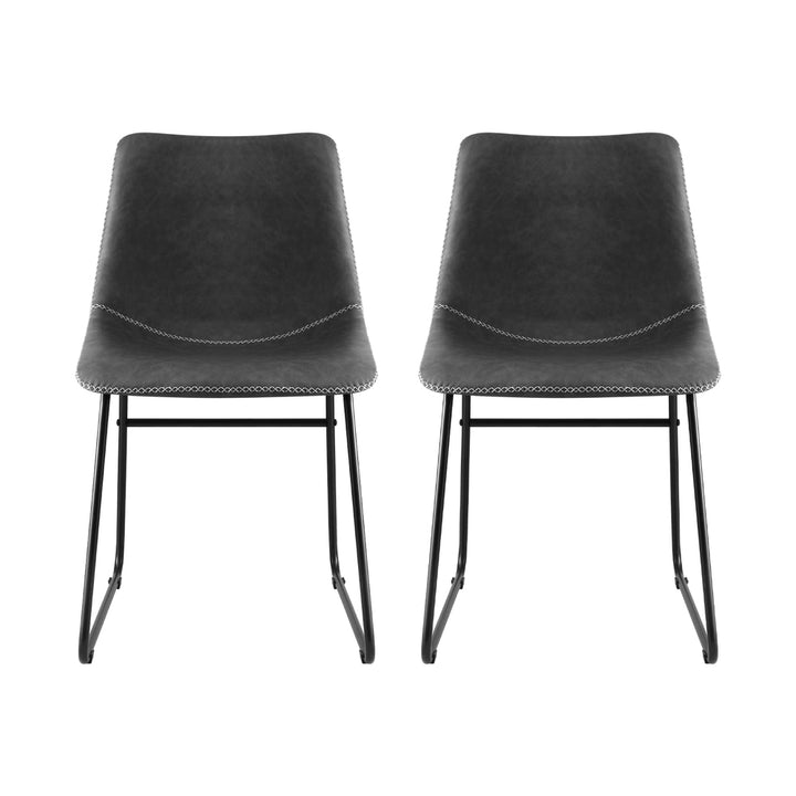 Hudson (Set of 2) Dining Chairs - Grey - Homecoze