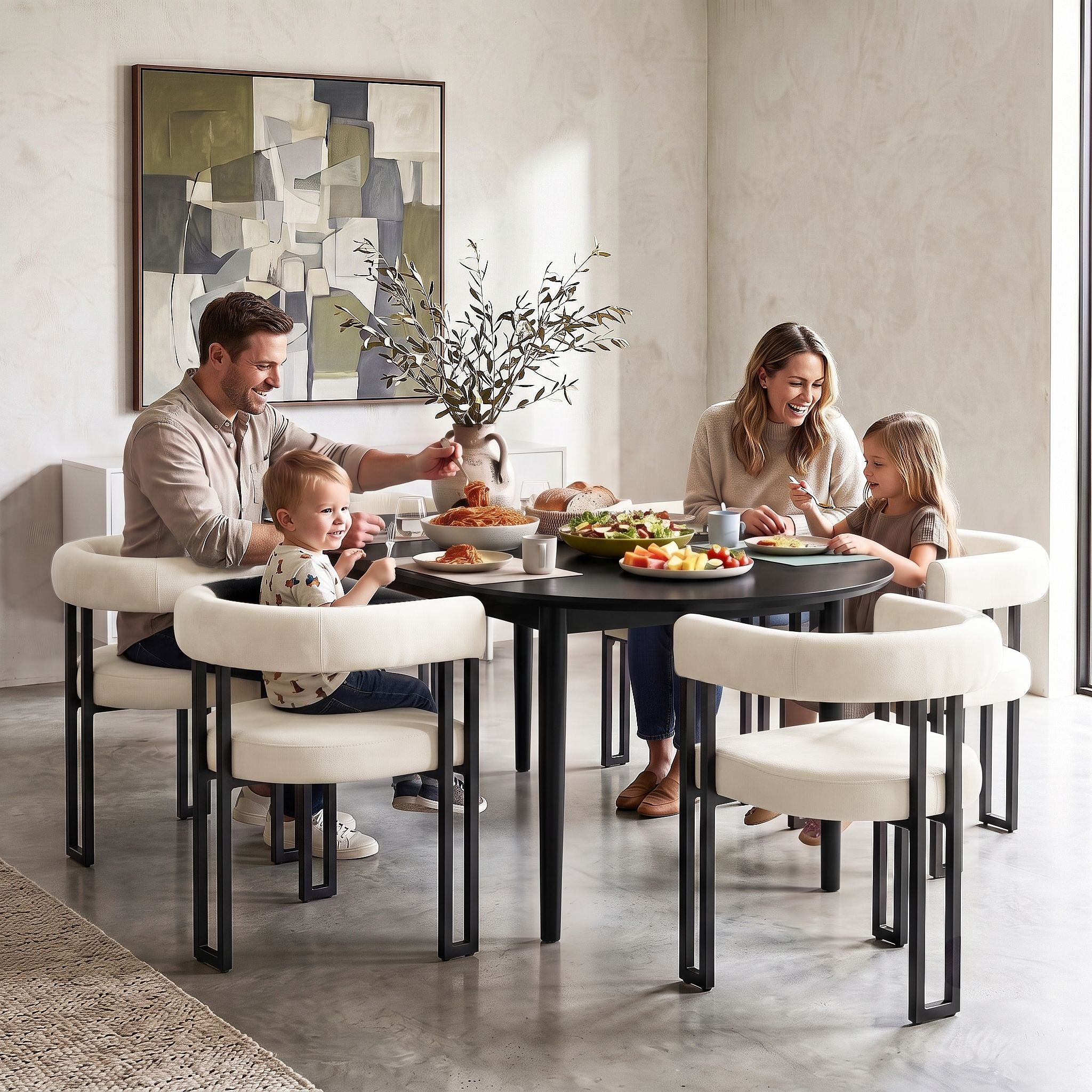 Paloma (Set of 2) Velvet Dining Armchairs - Beige