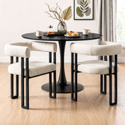 Paloma (Set of 2) Velvet Dining Armchairs - Beige