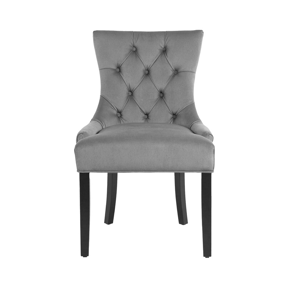 Artiss Dining Chairs Set of 4 Velvet French Provincial Grey - Homecoze