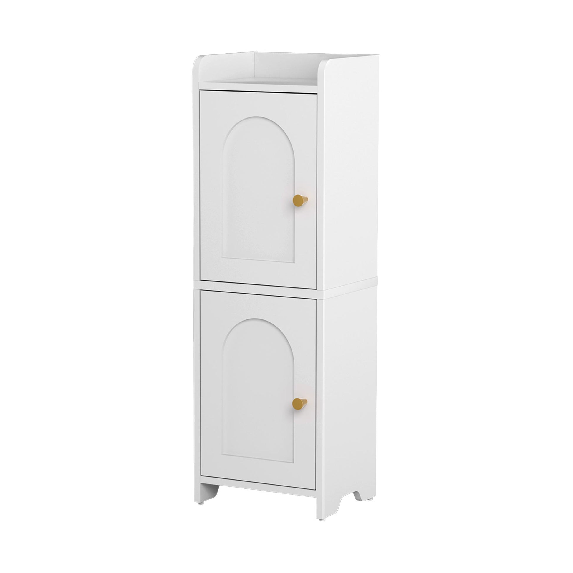 Artiss Bathroom Storage Cabinet 2-Tier Slim Toilet Organizer Adjustable White - Homecoze