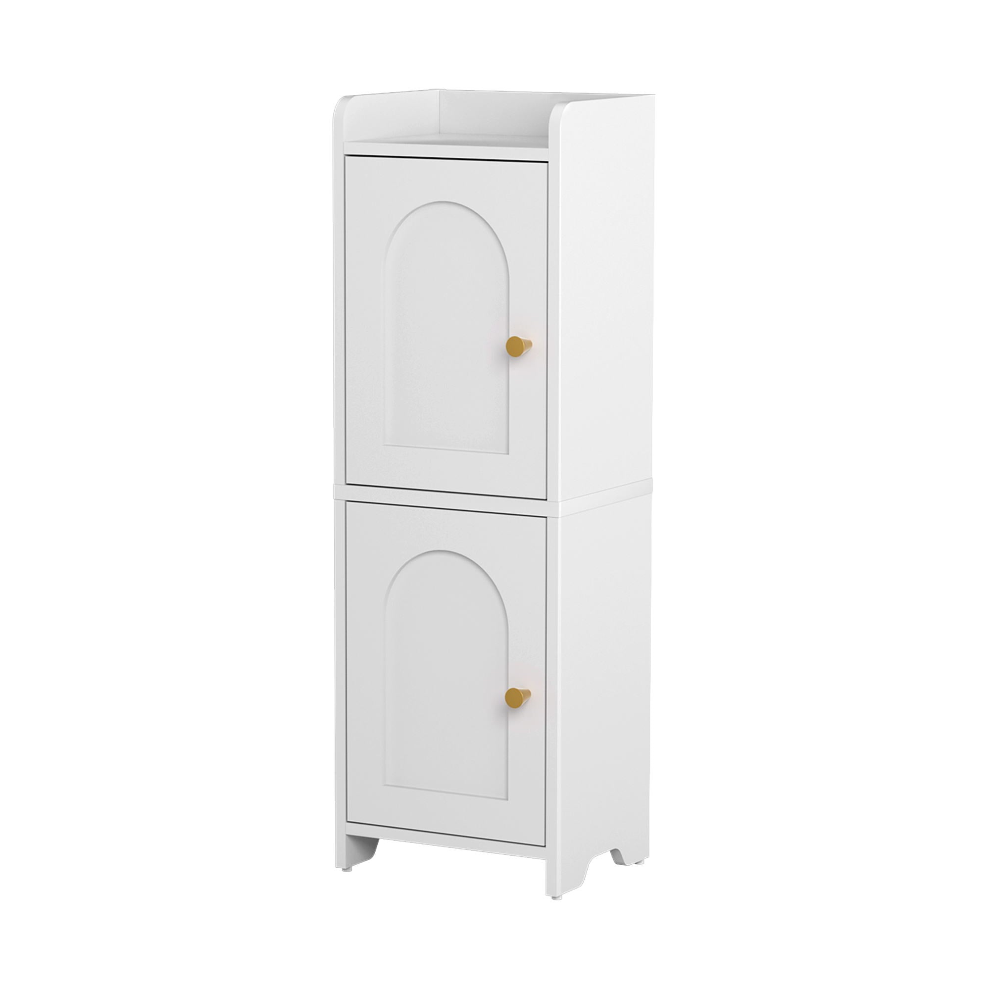Artiss Bathroom Storage Cabinet 2-Tier Slim Toilet Organizer Adjustable White - Homecoze