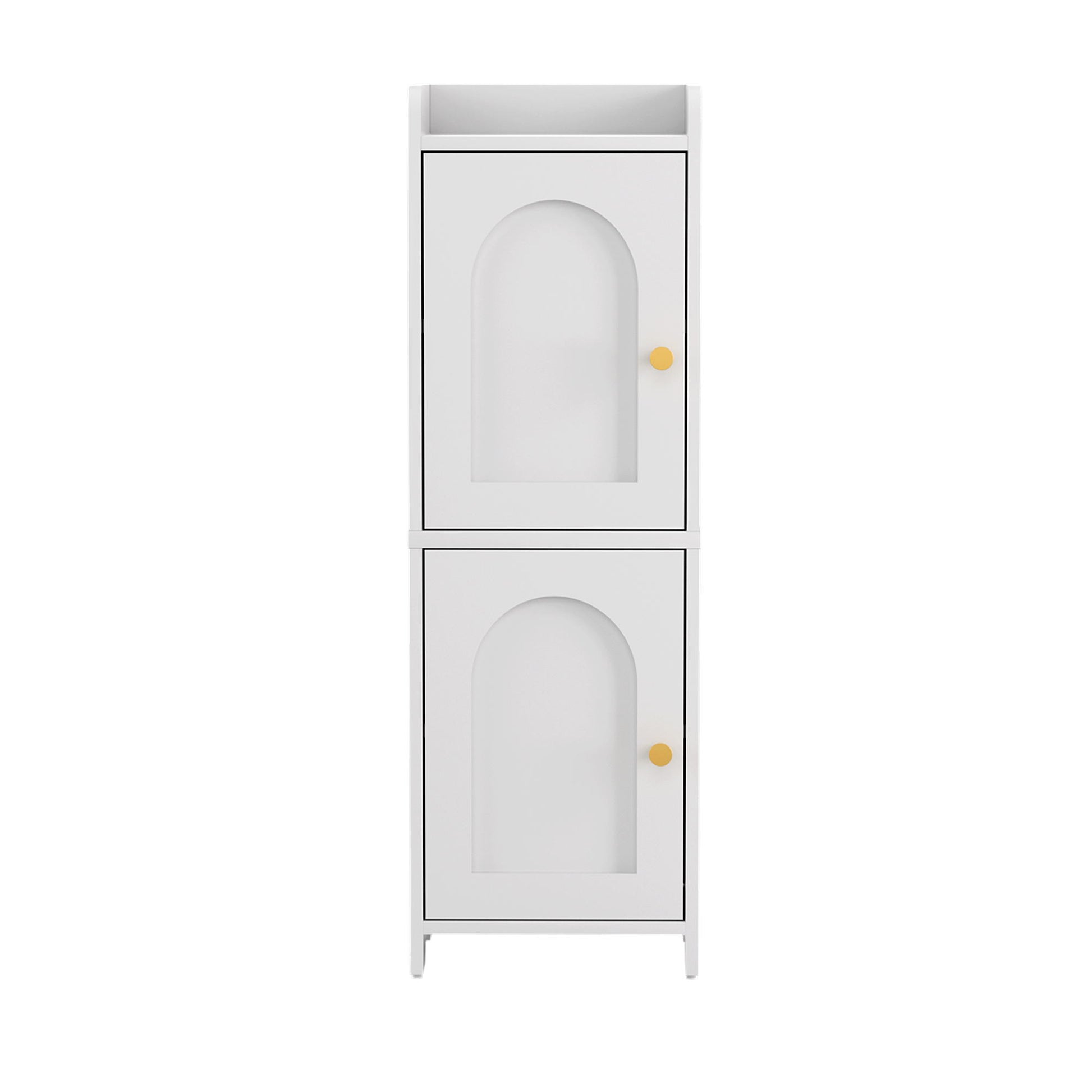 Artiss Bathroom Storage Cabinet 2-Tier Slim Toilet Organizer Adjustable White - Homecoze