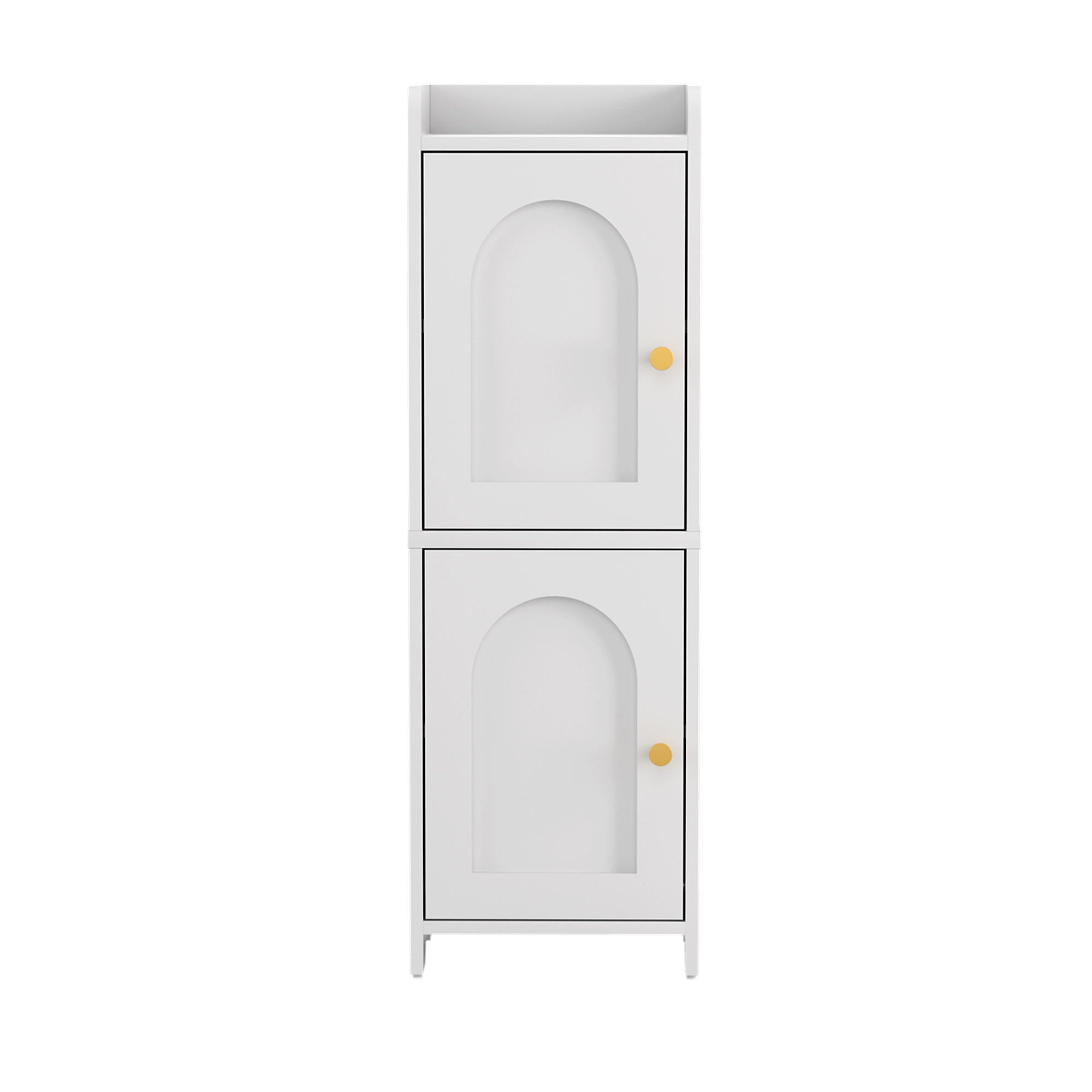 Artiss Bathroom Storage Cabinet 2-Tier Slim Toilet Organizer Adjustable White - Homecoze