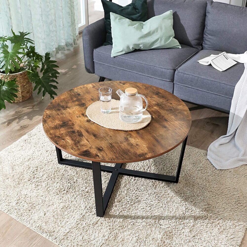 Modern Rustic Round Coffee Table
