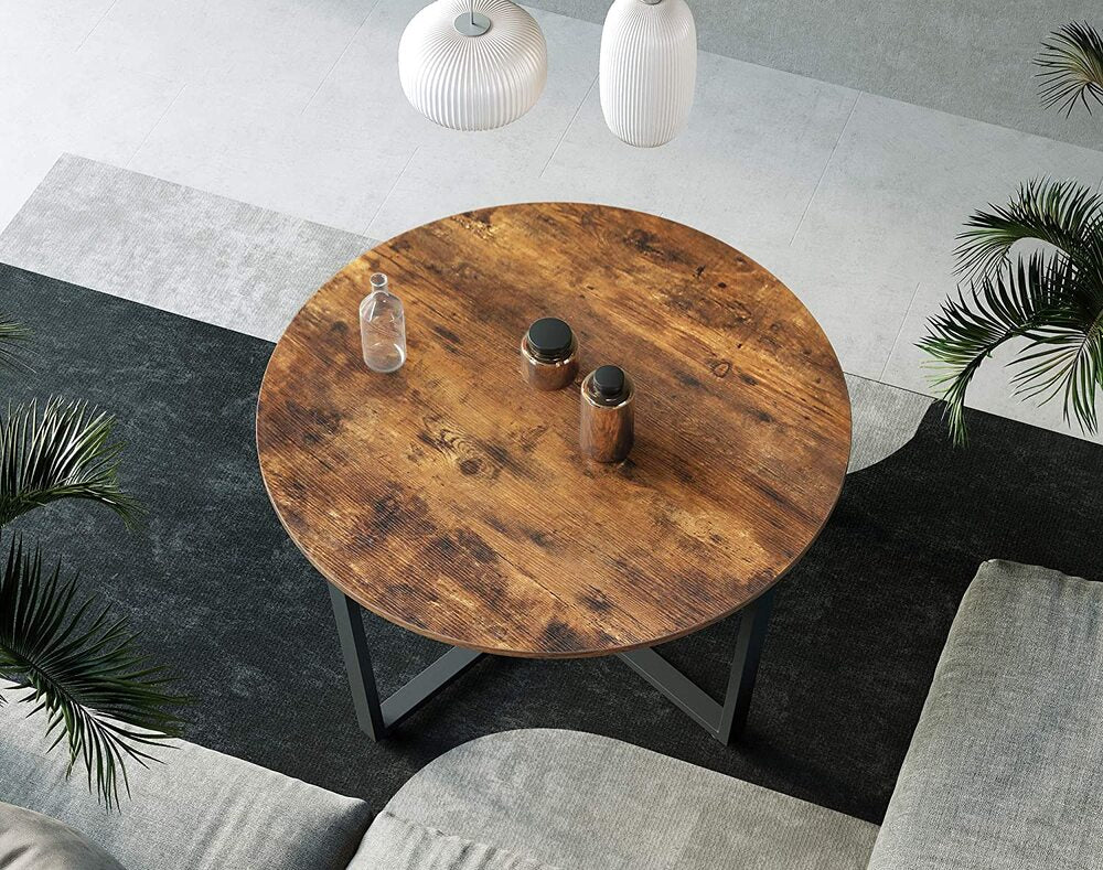 Modern Rustic Round Coffee Table