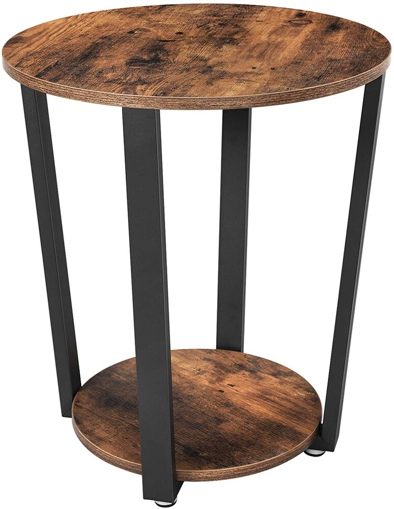 Modern Rustic Round Side Table