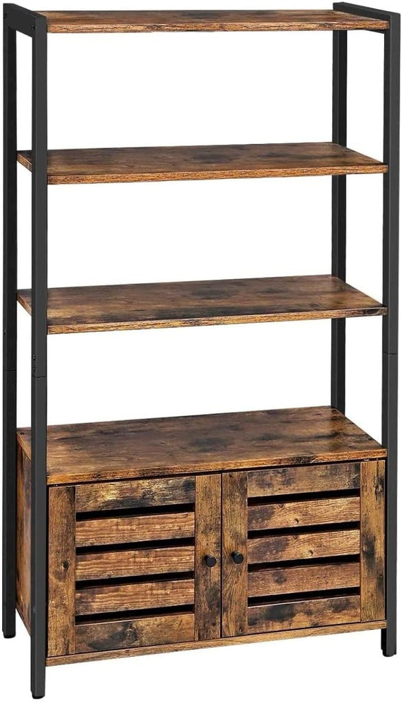 Modern Rustic Mini Bookcase Storage Cabinet