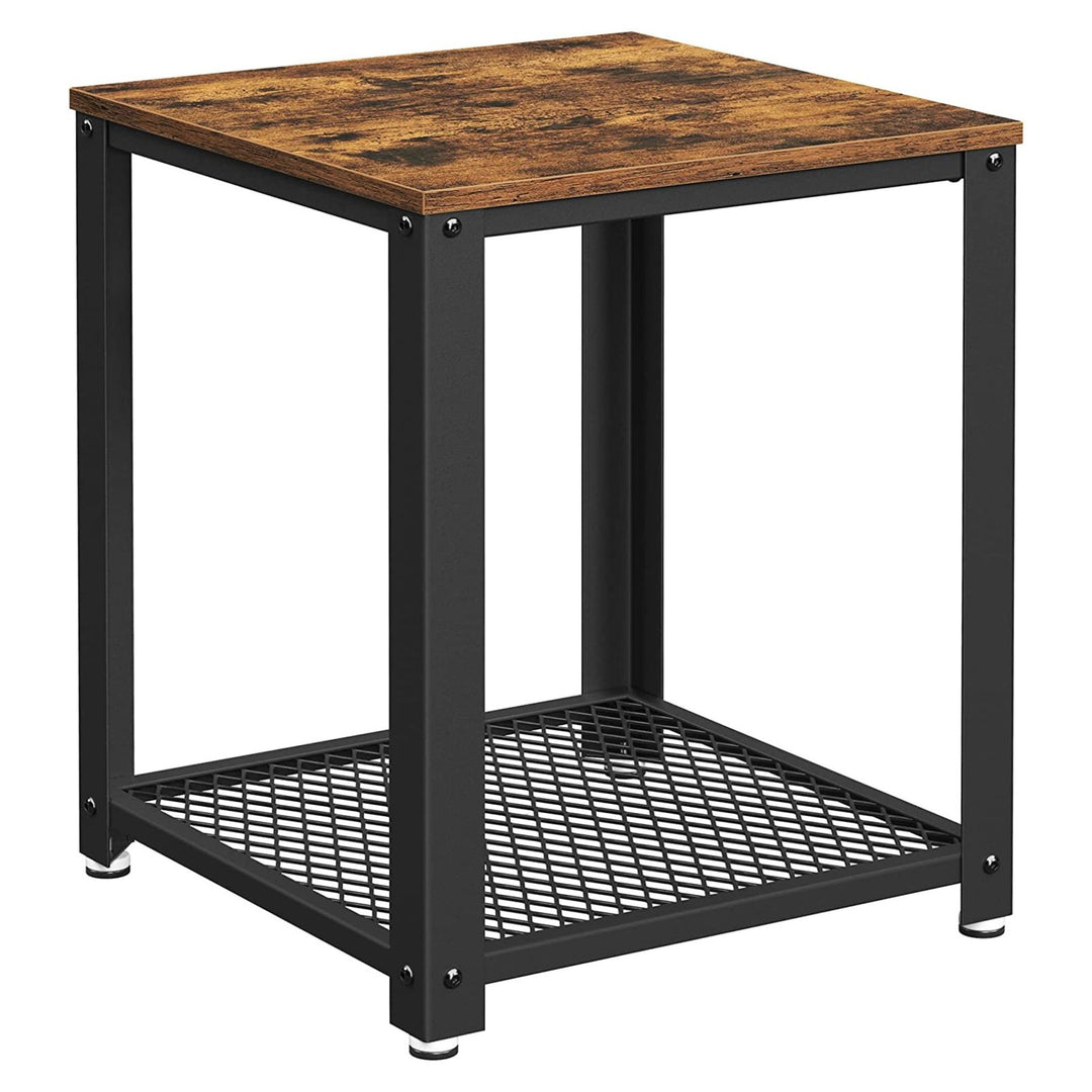 Modern Rustic Square Side Table