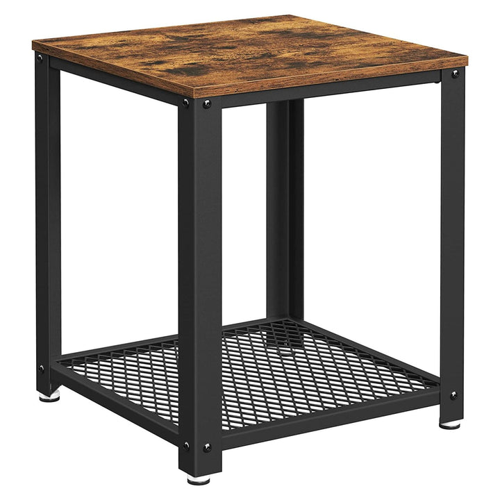 Modern Rustic Square Side Table