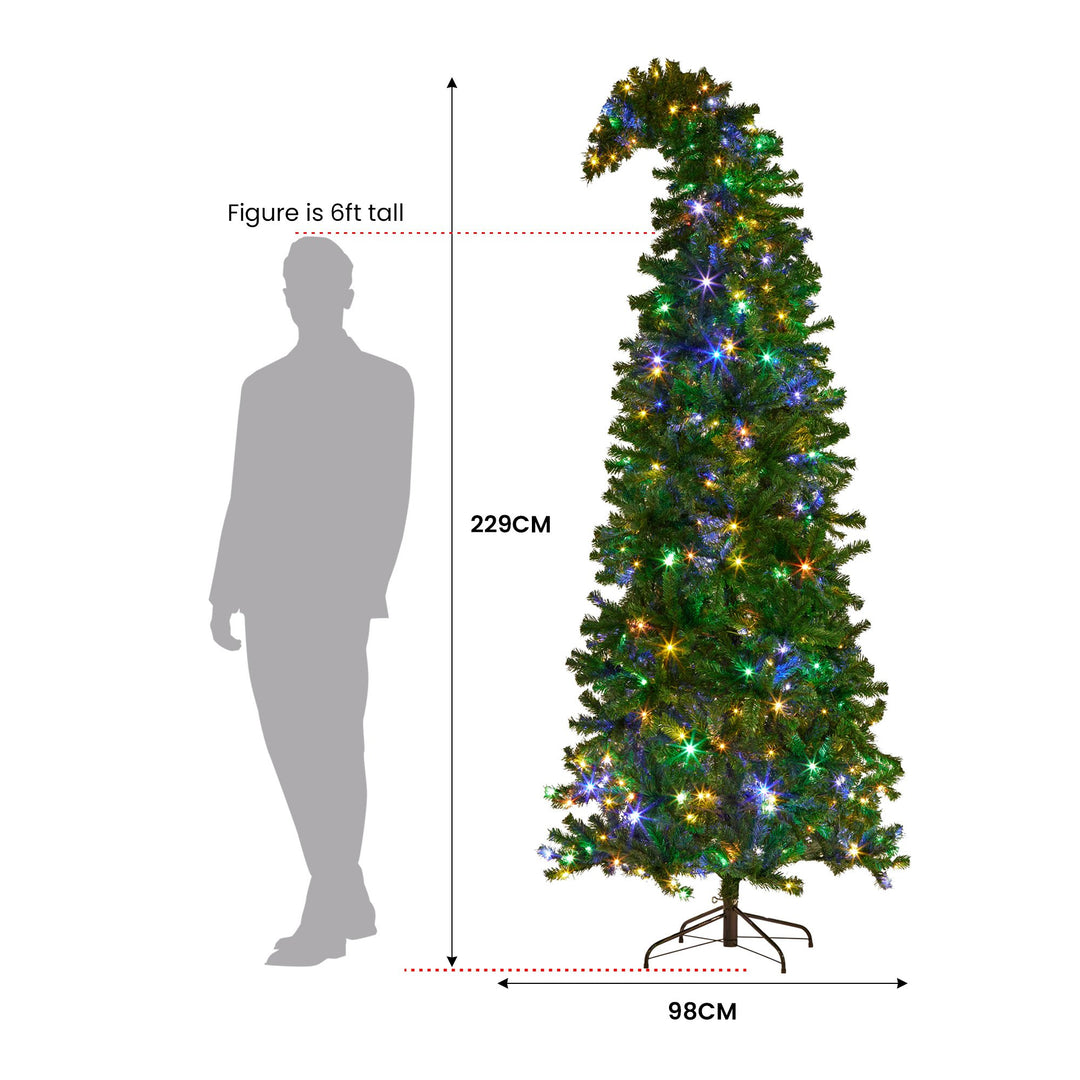 7.5FT Pre-lit Grinch Christmas Tree - 1240 Tips - Homecoze