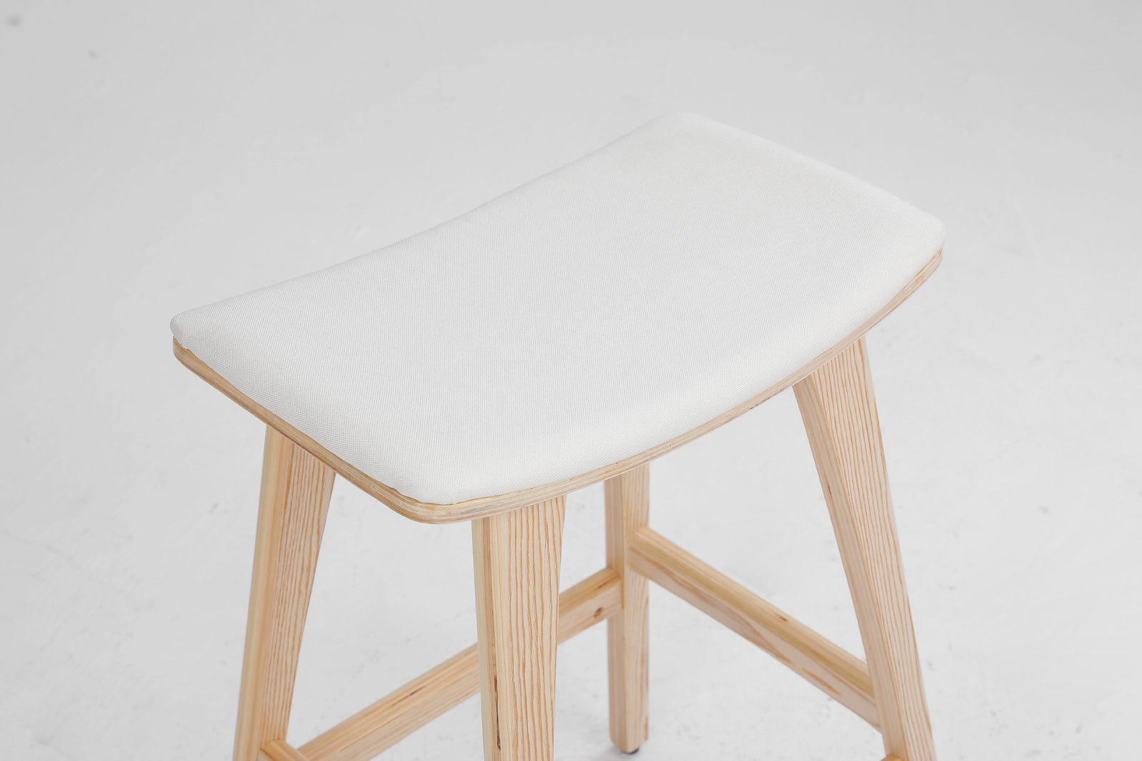 Kiyo (Set of 4) Wooden Bar Stools 65cm - Oak - Homecoze