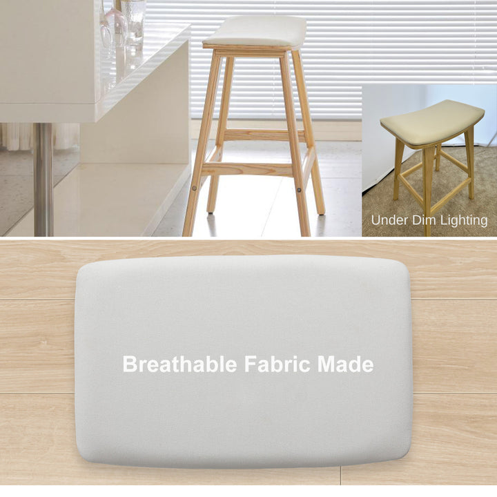 Kiyo (Set of 4) Wooden Bar Stools 65cm - Oak - Homecoze