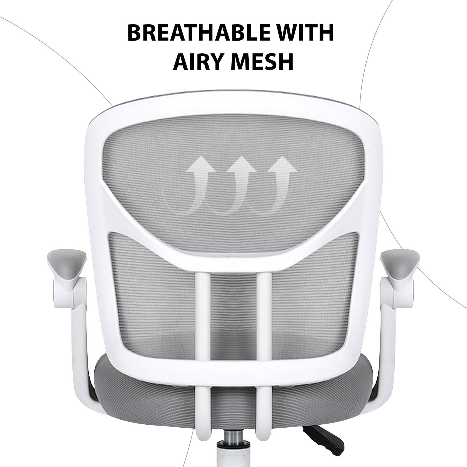 Kids Desk Chair - Children Office Study Seat with Footrest NOVA - Grey - Homecoze