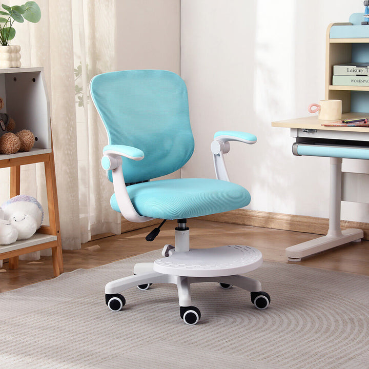 Kids Desk Chair - Children Office Study Seat with Footrest CILO - Blue - Homecoze